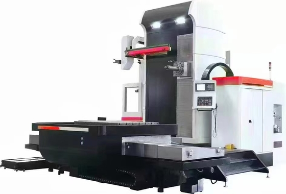 Mesin Bor dan Milling Horizontal Pemotongan Berat Penggerak Tipe Langsung Kecepatan Tinggi